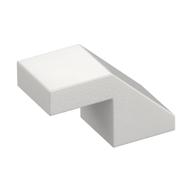Brick Sloped 45° 2 × 1 with 2/3 Inverted Cutout and no stud White