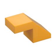 Brick Sloped 45° 2 × 1 with 2/3 Inverted Cutout and no stud Bright Light Orange
