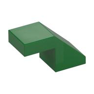 Brick Sloped 45° 2 × 1 with 2/3 Inverted Cutout and no stud Green