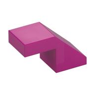 Brick Sloped 45° 2 × 1 with 2/3 Inverted Cutout and no stud Magenta
