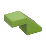 Brick Sloped 45° 2 × 1 with 2/3 Inverted Cutout and no stud Limette
