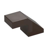 Brick Sloped 45° 2 × 1 with 2/3 Inverted Cutout and no stud Dark Brown