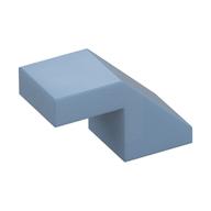 Brick Sloped 45° 2 × 1 with 2/3 Inverted Cutout and no stud Sand Blue