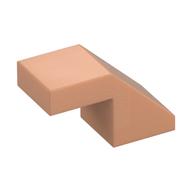 Brick Sloped 45° 2 × 1 with 2/3 Inverted Cutout and no stud Nougat