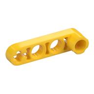 Technic Lochbalken 1 × 4 dünn mit Noppe Verbinder Gelb