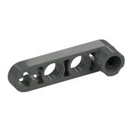 Technic Beam 1 × 4 Thin with Stud Connector Dark Gray