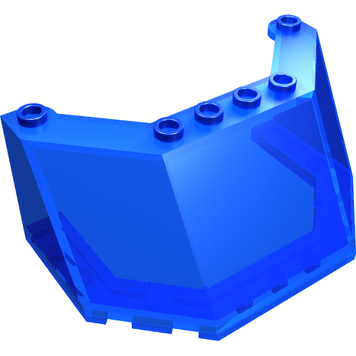 Windschutzscheibe 5 × 8 × 3 Transparent-Dunkelblau