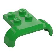 Wheel Arch, Mudguard 3 × 4 with 2 × 2 Plate Bright Green