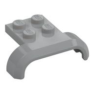 Wheel Arch, Mudguard 3 × 4 with 2 × 2 Plate Hellblaugrau