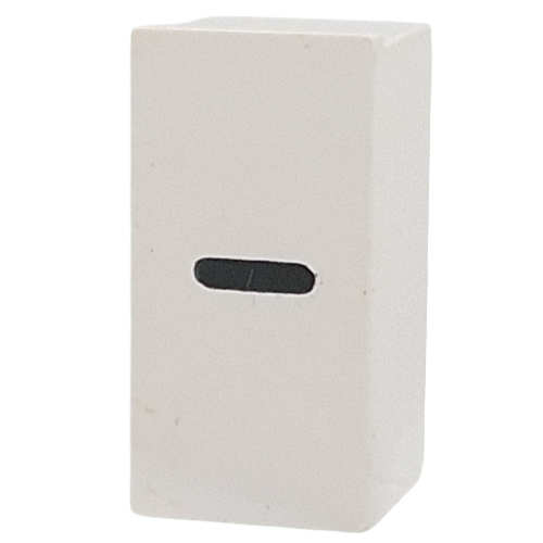 Tile Special 1 × 2 × 5/6 with Stud Hole in End with '-' print White