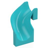 Slide Curved Left 90° Medium Azure