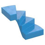 Stairs, Left 6 × 6 × 4 Dark Azure