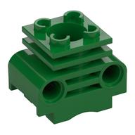 Technic Engine Cylinder without Side Slots, with Bottom Slots Grün