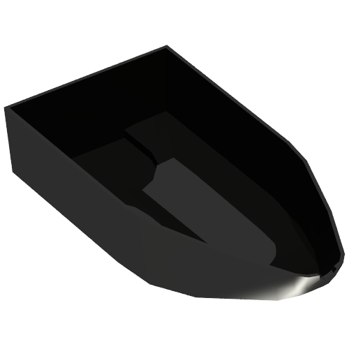 Boat Hull 8 × 16 × 3 Black