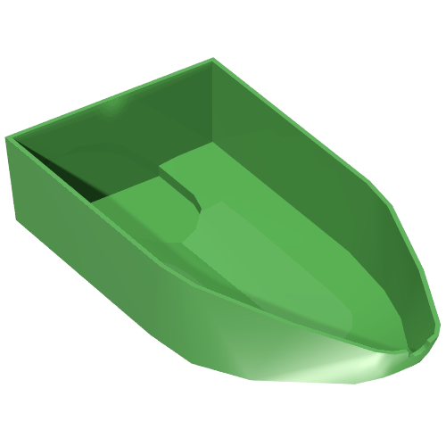 Boat Hull 8 × 16 × 3 Bright Green