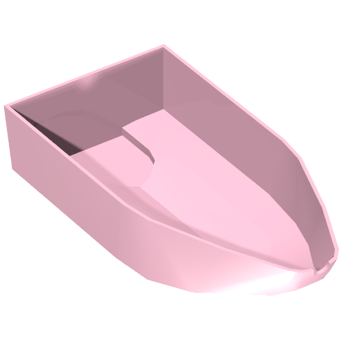 Boat Hull 8 × 16 × 3 Bright Pink