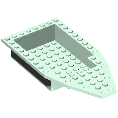 Boat Deck 8 × 16 × 3 Light Aqua