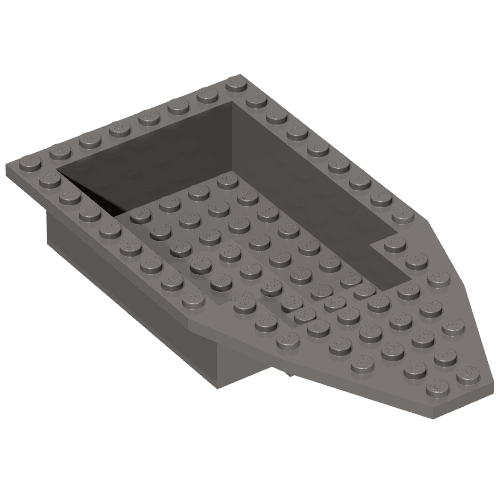 Boat Deck 8 × 16 × 3 Dunkelblaugrau