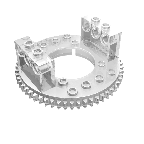 Technic Turntable Large Type 1 Top, 56 Tooth Transparent
