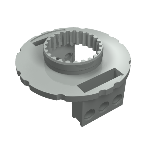 Technic Turntable Large Type 1 Base, 56 Tooth Hellgrau