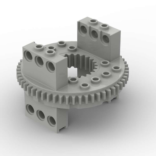 Technic Turntable Large Type 1, 56 Tooth [Complete Assembly] Hellgrau