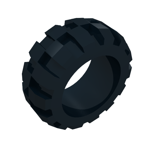 Tyre 30 × 20 Solid Balloon Black