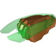 Weapon Ninjago Time Blade with Trans-Bright Green Claws and Blades Pattern Pearl Copper