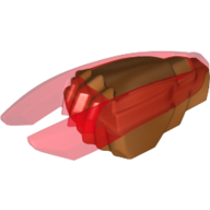Weapon Ninjago Time Blade with Trans-Red Claws and Blades Pattern Pearl Copper