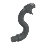 Animal, Snake Head with Open Mouth, Fangs and Curved Neck with Bar
