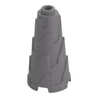 Cone 2 × 2 × 3 Jagged Flat Silver