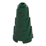 Cone 2 × 2 × 3 Jagged Dark Green