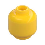 Minifig Head [Plain] [Vented Stud - 2 Holes] Yellow