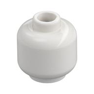 Minifig Head [Plain] [Vented Stud - 2 Holes] White