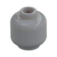Minifig Head [Plain] [Vented Stud - 2 Holes] Light Bluish Gray