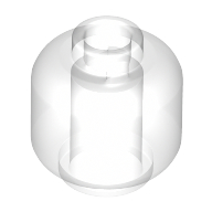 Minifig Head [Plain] [Vented Stud - 2 Holes] Hellnougat