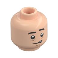 Minifig Head Professor Quirinus Quirrell/Voldemort, Never Crooked Smile / Tan Face, Wrinkles, No Nose Hellnougat