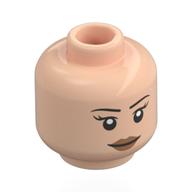 Minifig Head Witch, Dark Orange Lips, Stern Smile/Open Mouth Happy Hellnougat