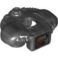 Minifig Neckwear Shoulder Pads with Scuba Tank and Front Panel with Red Battery Life Indicator Print Perltitan