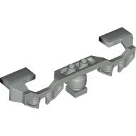 Train Motor Decorative Side 10 × 2 × 2 with Closed Hub Points (for 9V Train Motor) Light Gray