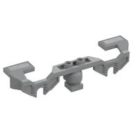 Train Motor Decorative Side 10 × 2 × 2 with Open Hub Points (for RC Train Motor) [Stepped Edges] Hellblaugrau