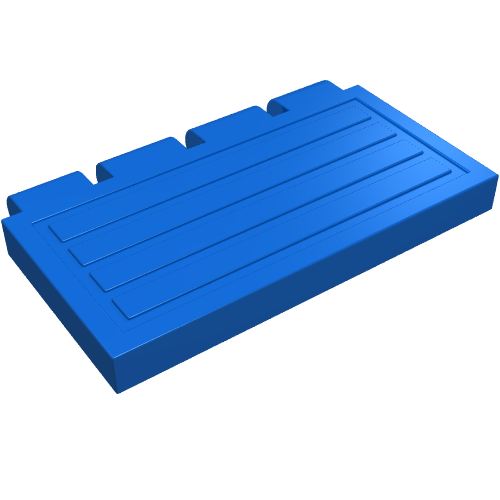 Hinge Train Gate 2 × 4 Blau