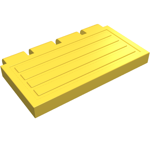 Hinge Train Gate 2 × 4 Yellow