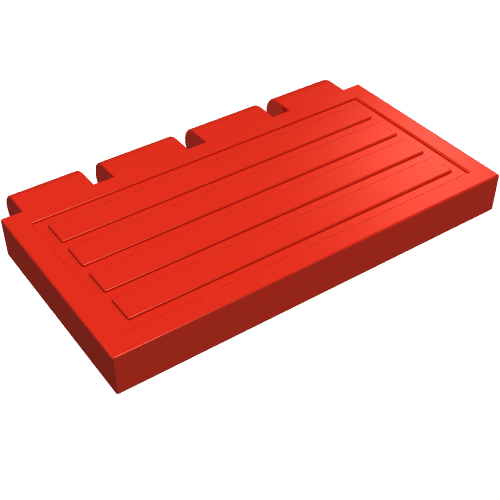Hinge Train Gate 2 × 4 Rot