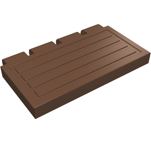 Hinge Train Gate 2 × 4 Brown