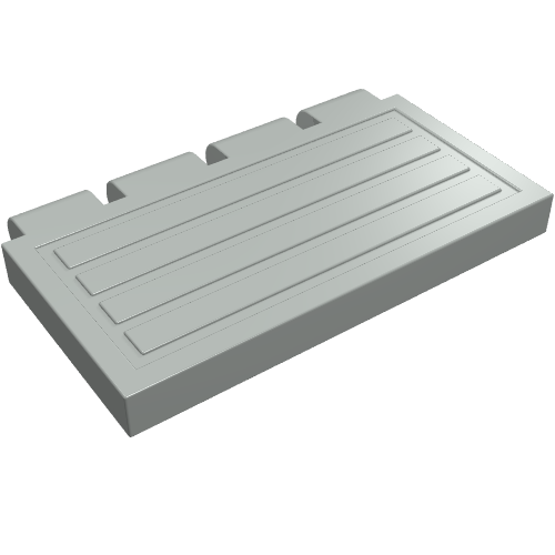 Hinge Train Gate 2 × 4 Hellgrau