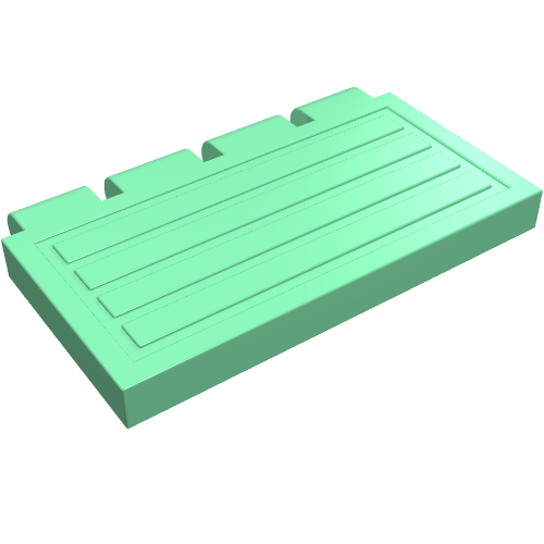 Hinge Train Gate 2 × 4 Medium Green