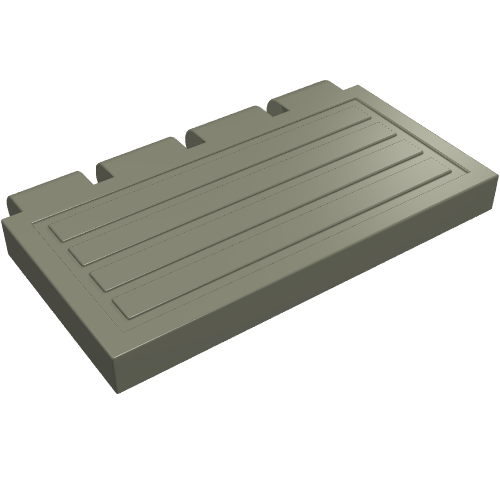 Hinge Train Gate 2 × 4 Dark Gray
