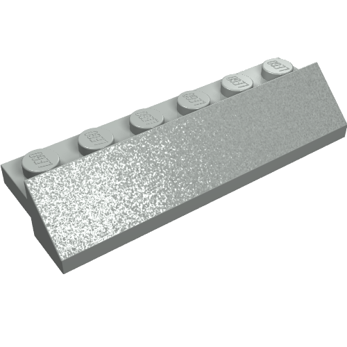Brick Sloped 45° 2 × 6 × 2/3 Light Gray