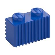 Brick Special 1 × 2 with Grille Blau