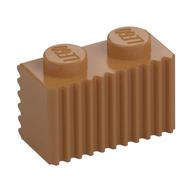 Brick Special 1 × 2 with Grille Mittelnougat